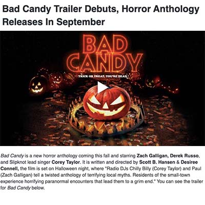 Bad Candy Trailer Debuts, Horror Anthology Releases In September